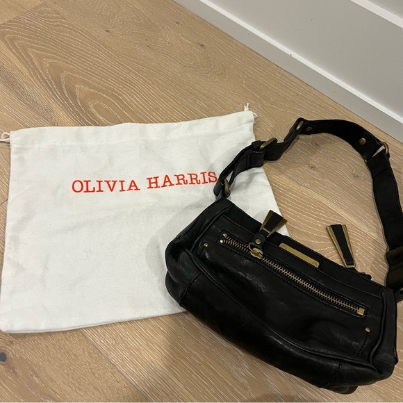 Olivia Harris Leather Shoulder Bag - Picture 6 of 7
